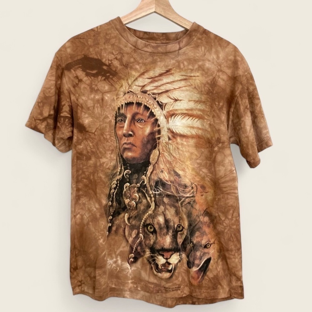 Vintage THE MOUNTAIN Graphic Tee M Brown